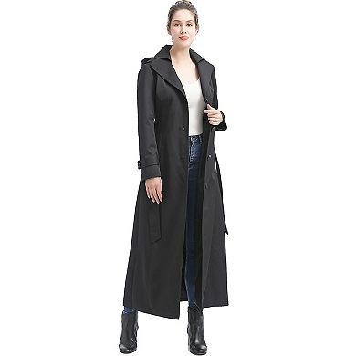 Plus Size Bgsd Katie Waterproof Hooded Long Trench Coat