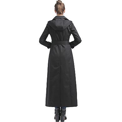 Plus Size Bgsd Katie Waterproof Hooded Long Trench Coat