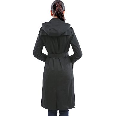 Women's Bgsd Chloe Waterproof Hooded Long Trench Coat