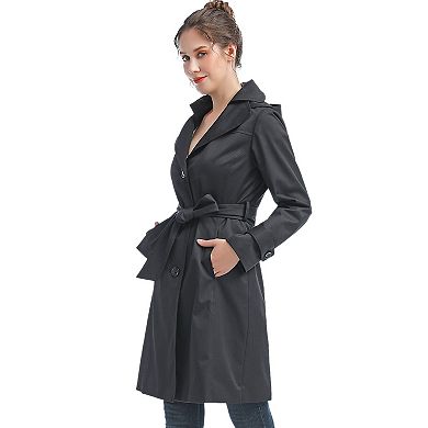 Plus Size Bgsd Eva Waterproof Hooded Trench Coat