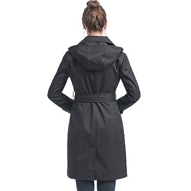 Plus Size Bgsd Eva Waterproof Hooded Trench Coat