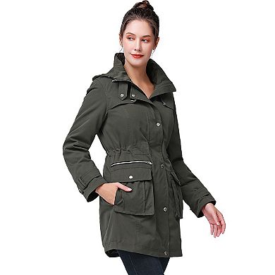 Plus Size Bgsd Jamie Waterpoof Hooded Zip-out Lined Anorak Jacket