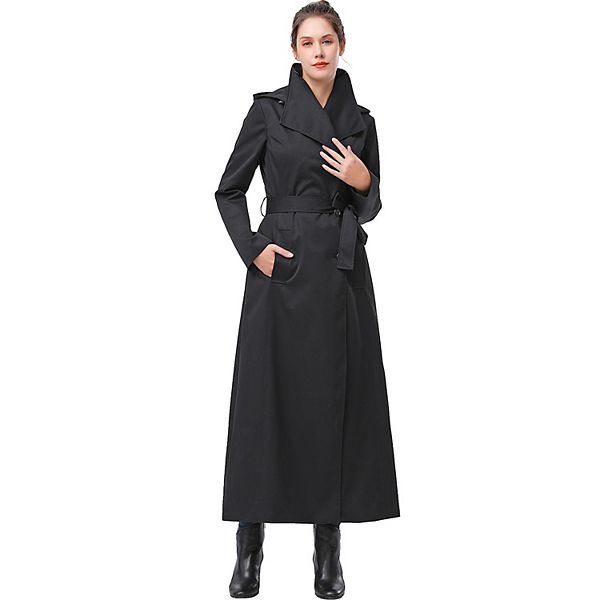 Plus Size Bgsd Jessica Waterproof Hooded Long Trench Coat