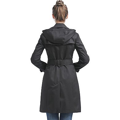Plus Size Bgsd Emma Waterproof Hooded Trench Coat
