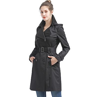 Plus Size Bgsd Emma Waterproof Hooded Trench Coat