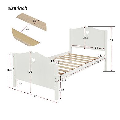 Merax Twin Size Platform Bed