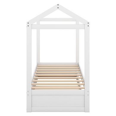 Merax House Bed With Trundle