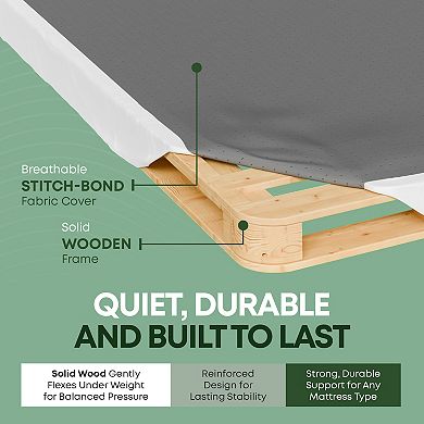 Continental Sleep, 4.5" Box Spring/foundation Easy Simple Assembly.