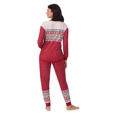 Maternity Cuddl Duds® Sweater Knit Crewneck Pajama Top & Pajama Bottoms Set