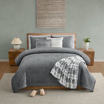 Bearpaw Carson Embossed Comforter Set with Shams