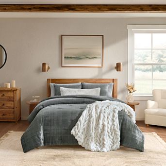 Bearpaw Carson Embossed Comforter Set with Shams