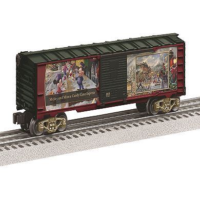 Disney's Mickey Mouse & Minnie Mouse Lionel Thomas Kinkade Studios Candy Cane Express Boxcar