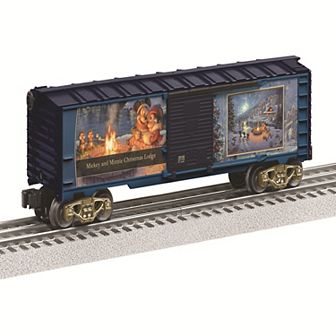 Disney's Mickey Mouse & Minnie Mouse Lionel Thomas Kinkade Studios Christmas Lodge Boxcar