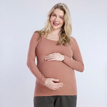 Maternity Motherhood® Square Neck Long Sleeve Tee