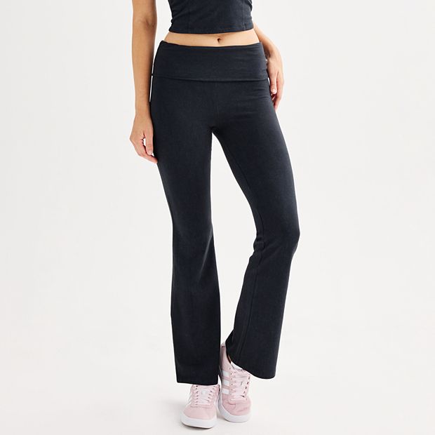 Juniors' SO® Fold-Over Flare Pants