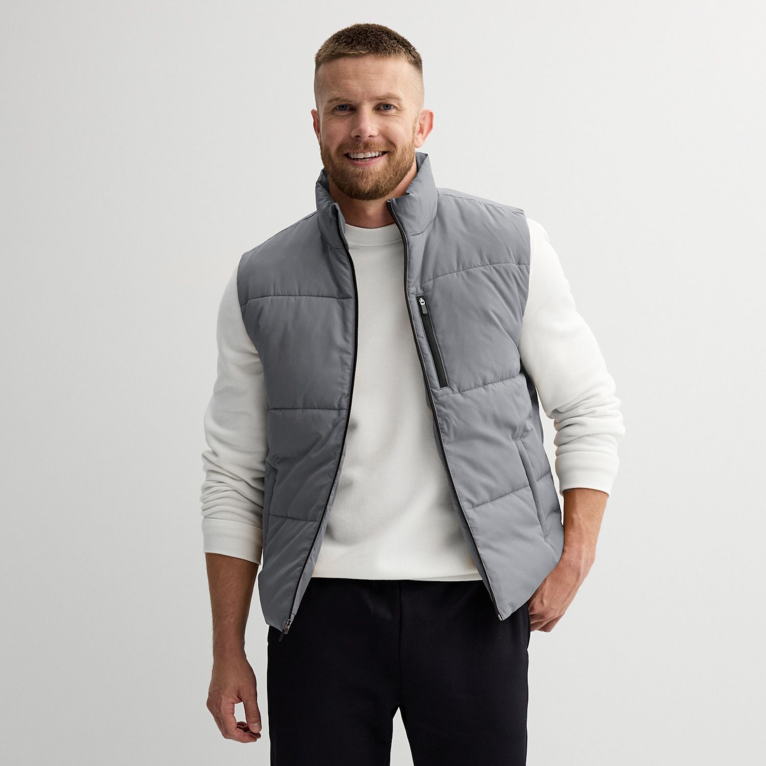 OncourseTech Solotex®️ Puffer Game Vest Men's Tek Gear® Insulated Puffer Vest
