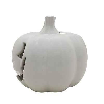 Celebrate Together™ Halloween Medium White Pumpkin LED Solar