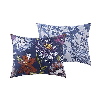 VCNY Home Danny 5-Piece Reversible Blue Floral Comforter Set
