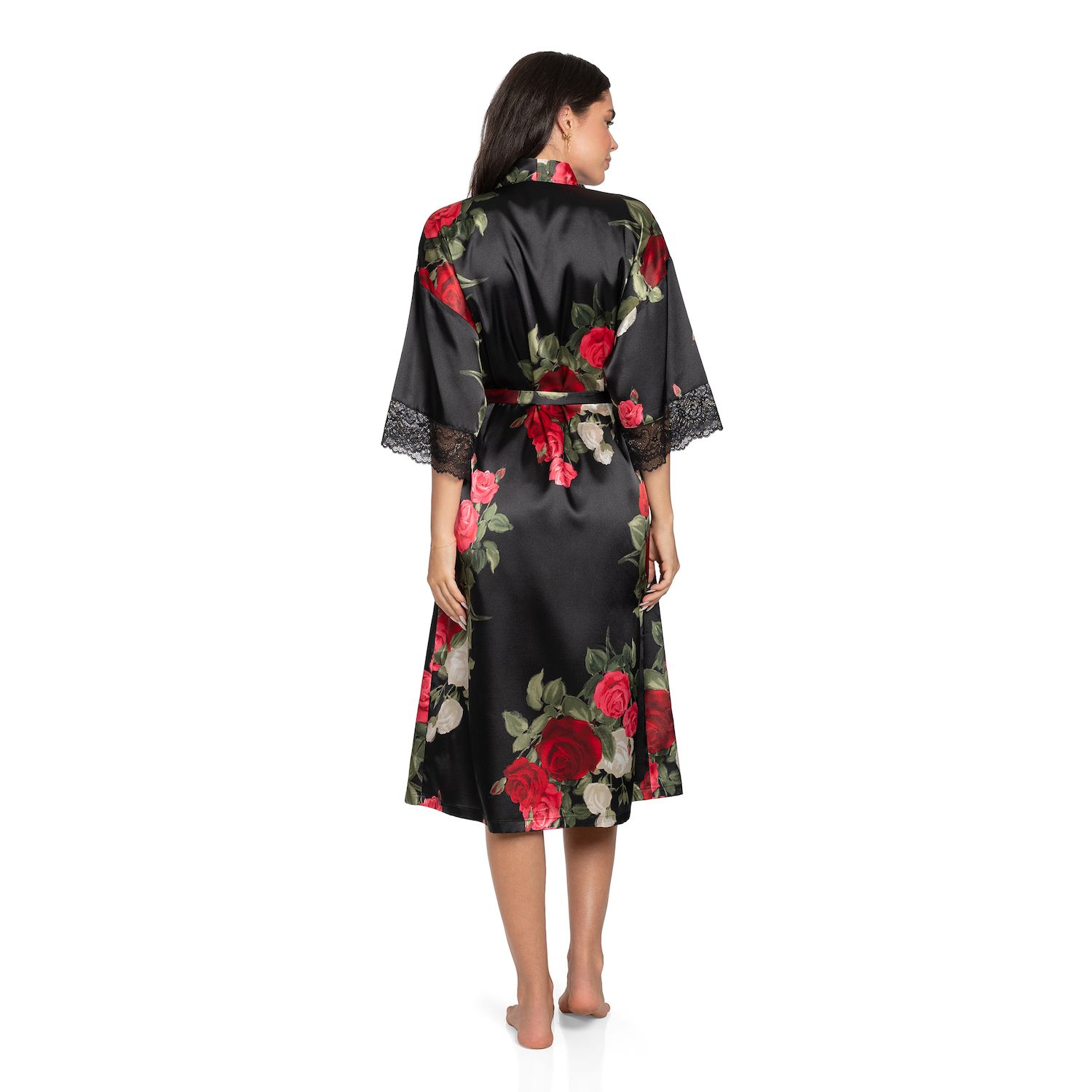 Women s Satin Robes Shop Bathrobes Kimono Robes Kohl s