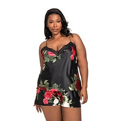 Womens Plus Satin Sleepwear Clothing Kohl s