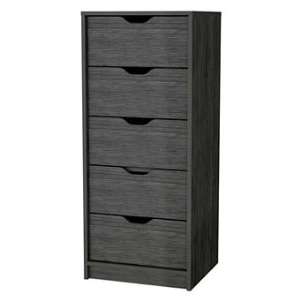 Dillon 5 Narrow Drawer Dresser, Tall Chest Of Drawers