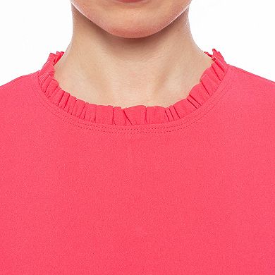 Women's Isaac Mizrahi Ruffle Scuba Crepe Jumpsuit