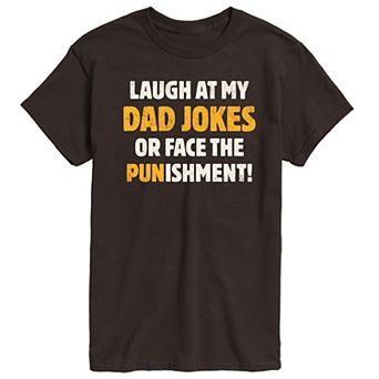 Men's Dad Jokes Punishment Graphic Tee