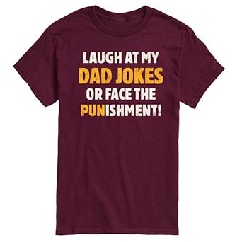 Men's Dad Jokes Punishment Graphic Tee