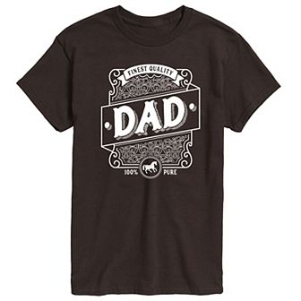Men's Dad Liquor Label Graphic Tee
