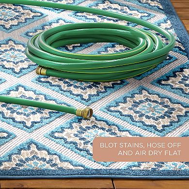 Town & Country Everyday Brooks Retro Geo Indoor Outdoor Area Rug