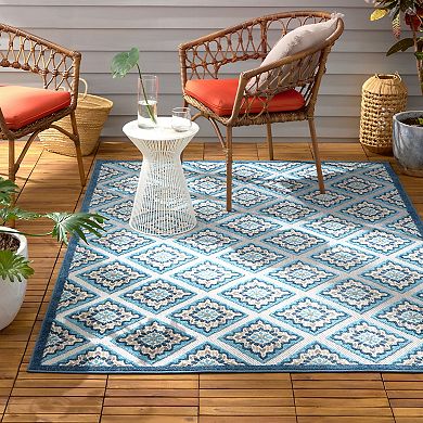Town & Country Everyday Brooks Retro Geo Indoor Outdoor Area Rug