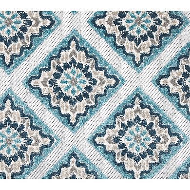 Town and Country Everyday Brooks Retro Geo Indoor Outdoor Area Rug