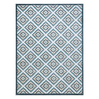 Town & Country Everyday Brooks Retro Geo Indoor Outdoor Area Rug