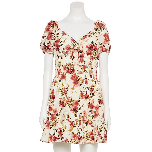 Juniors' Liberty Love Puff Sleeve Cadence Dress