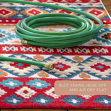 Town & Country Everyday Dahlia Southwestern Stripe Indoor Outdoor Area Rug