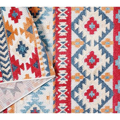 Town & Country Everyday Dahlia Southwestern Stripe Indoor Outdoor Area Rug