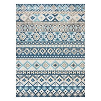 Town & Country Everyday Dahlia Southwestern Stripe Indoor Outdoor Area Rug