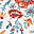 Ivory Red Blue