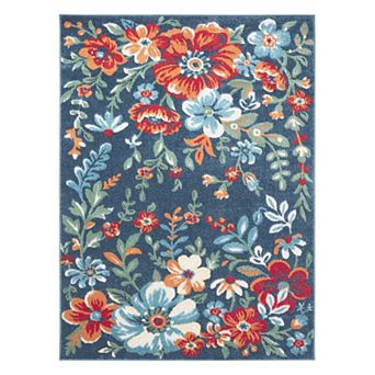Town & Country Everyday Hibiscus Bloom Modern Floral Indoor Outdoor Area Rug