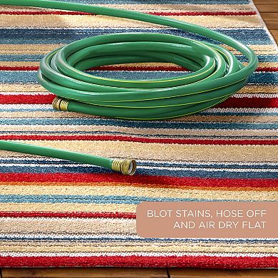 Town & Country Everyday Rio Multicolor Stripe Indoor Outdoor Area Rug