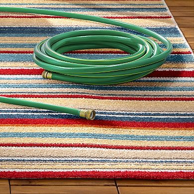 Town & Country Everyday Rio Multicolor Stripe Indoor Outdoor Area Rug