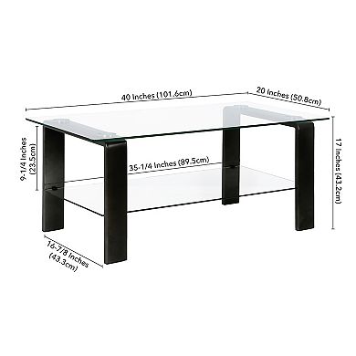 Finley & Sloane Asta Rectangular Coffee Table