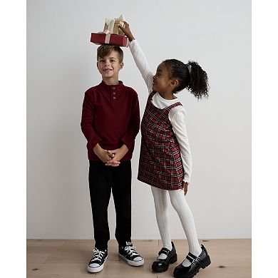 Boys 4-8 Jumping Beans® Quilted Quarter Snap Sweater