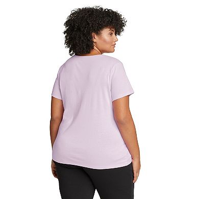 Plus Size Eddie Bauer Favorite Short Sleeve Crewneck Tee