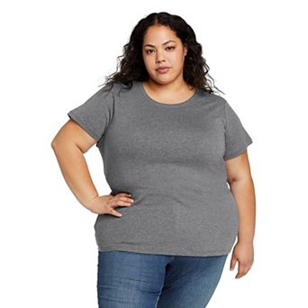 Plus Size Eddie Bauer Favorite Short Sleeve Crewneck Tee