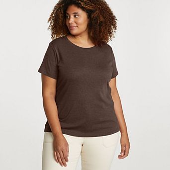 Plus Size Eddie Bauer Favorite Short Sleeve Crewneck Tee