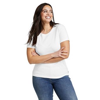 Plus Size Eddie Bauer Favorite Short Sleeve Crewneck Tee