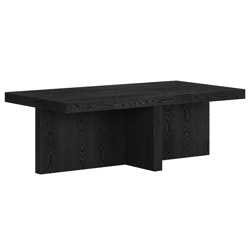 Finley & Sloane Elna Coffee Table, Black Grain