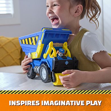 Paw Patrol Rubble & Crew Bark Yard Deluxe Dump Truck Construction Vehicle