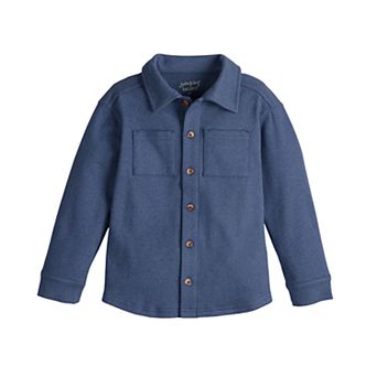 Baby & Toddler Boy Jumping Beans® Cozy Knit Button-Down Shirt